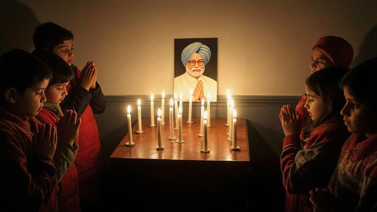 मनमोहन सिंह अंत्यसंस्कार: निगामबोध घाट पर राज्य शोक का मार्च